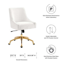 Load image into Gallery viewer, Discern Performance Velvet Office Chair by Modway