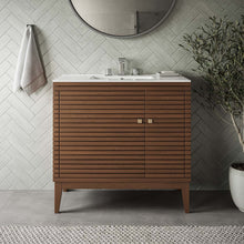 Load image into Gallery viewer, Ledger 36" Wood Bathroom Vanity Cabinet (Sink Basin Not Included) by Modway