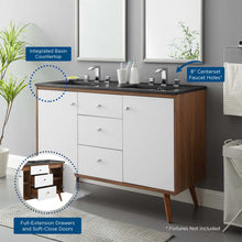 Load image into Gallery viewer, Transmit 48" Double Sink Bathroom Vanity by Modway