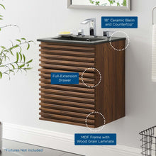 Load image into Gallery viewer, Render 18" Wall-Mount Bathroom Vanity by Modway