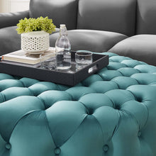 Load image into Gallery viewer, Amour Tufted Button Large Round Performance Velvet Ottoman by Modway