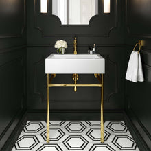 Load image into Gallery viewer, Redeem 24" Wall-Mount Gold Stainless Steel Bathroom Vanity by Modway