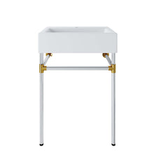 Load image into Gallery viewer, Redeem 24" Silver Stainless Steel Wall-Mount Bathroom Vanity by Modway