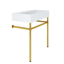 Load image into Gallery viewer, Redeem 32" Wall-Mount Gold Stainless Steel Bathroom Vanity by Modway