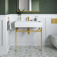 Load image into Gallery viewer, Redeem 32" Wall-Mount Gold Stainless Steel Bathroom Vanity by Modway