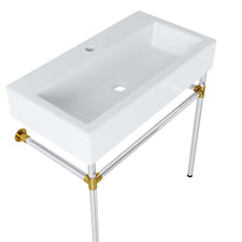 Load image into Gallery viewer, Redeem 32" Silver Stainless Steel Wall-Mount Bathroom Vanity by Modway