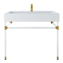 Load image into Gallery viewer, Redeem 40" Acrylic Wall-Mount Bathroom Vanity by Modway