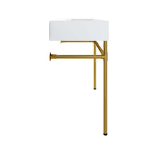 Load image into Gallery viewer, Redeem 40" Wall-Mount Gold Stainless Steel Bathroom Vanity by Modway