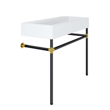 Load image into Gallery viewer, Redeem 40" Black Stainless Steel Wall-Mount Bathroom Vanity by Modway