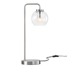 Load image into Gallery viewer, Silo Glass Globe Glass and Metal Table Lamp by Modway