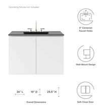 Load image into Gallery viewer, Bryn 36" Wall-Mount Bathroom Vanity by Modway