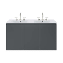 Load image into Gallery viewer, Bryn 48" Wall-Mount Double Sink Bathroom Vanity by Modway
