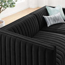 Load image into Gallery viewer, Conjure Channel Tufted Performance Velvet Loveseat by Modway