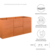 Load image into Gallery viewer, Scenic 48" Single Sink Compatible (Not Included) Bathroom Vanity Cabinet by Modway