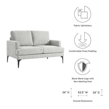 Load image into Gallery viewer, Evermore Upholstered Fabric Loveseat by Modway