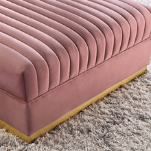 Load image into Gallery viewer, Sanguine Channel Tufted Performance Velvet Modular Sectional Sofa Ottoman by Modway