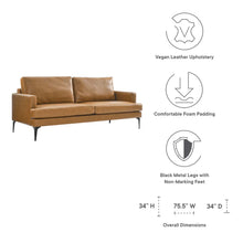Load image into Gallery viewer, Evermore Vegan Leather Sofa by Modway