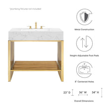Load image into Gallery viewer, Gridiron 36" Bathroom Vanity by Modway