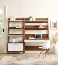Load image into Gallery viewer, Bixby 2-Piece Wood Office Desk and Bookshelf by Modway