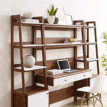 Load image into Gallery viewer, Bixby 3-Piece Wood Office Desk and Bookshelf by Modway