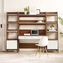 Load image into Gallery viewer, Bixby 3-Piece Wood Office Desk and Bookshelf by Modway