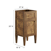 Load image into Gallery viewer, Elysian 18" Wood Bathroom Vanity Cabinet (Sink Basin Not Included) by Modway