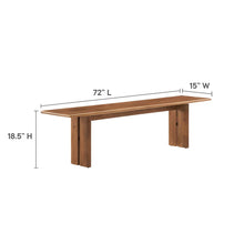 Load image into Gallery viewer, Amistad 72" Wood Bench by Modway