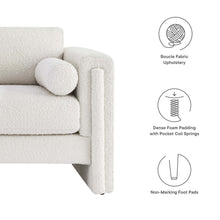 Load image into Gallery viewer, Visible Boucle Fabric Loveseat by Modway