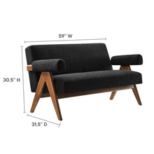 Load image into Gallery viewer, Lyra Boucle Fabric Loveseat by Modway