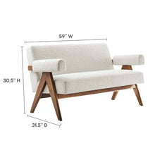 Load image into Gallery viewer, Lyra Boucle Fabric Loveseat by Modway