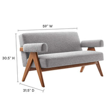 Load image into Gallery viewer, Lyra Boucle Fabric Loveseat by Modway