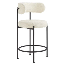 Load image into Gallery viewer, Albie Boucle Fabric Counter Stools Set of 2 by Modway