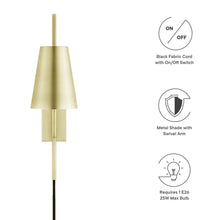 Load image into Gallery viewer, Faye Metal Wall Sconce by Modway