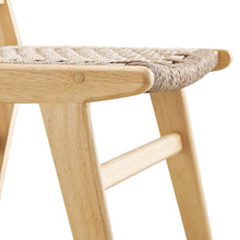 Load image into Gallery viewer, Saoirse Woven Rope Wood Dining Side Chair Set of 2 by Modway