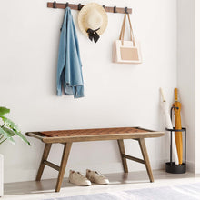 Load image into Gallery viewer, Saoirse 47" Faux Leather Wood Bench by Modway