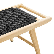 Load image into Gallery viewer, Saoirse 47" Wove Rope Wood Bench by Modway