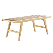 Load image into Gallery viewer, Saoirse 47" Wove Rope Wood Bench by Modway