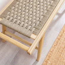 Load image into Gallery viewer, Saoirse 47" Wove Rope Wood Bench by Modway