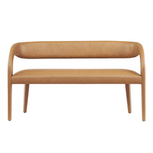 Load image into Gallery viewer, Pinnacle Vegan Leather Accent Bench by Modway