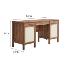 Load image into Gallery viewer, Capri 58" Wood Grain Office Desk by Modway