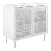 Load image into Gallery viewer, Calla 36" Perforated Metal Bathroom Vanity by Modway