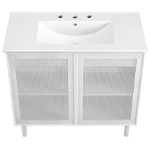 Load image into Gallery viewer, Calla 36" Perforated Metal Bathroom Vanity by Modway