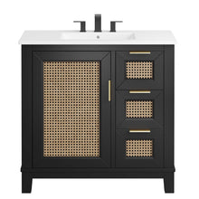 Load image into Gallery viewer, Dixie 36Ó Solid Wood Bathroom Vanity Cabinet by Modway