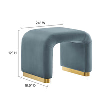 Load image into Gallery viewer, Koda Performance Velvet Waterfall Stool by Modway
