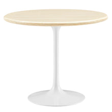 Load image into Gallery viewer, Lippa 36" Round Faux Travertine Dining Table by Modway