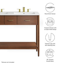 Load image into Gallery viewer, Zaire 48" Double Sink Bathroom Vanity by Modway