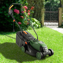 Load image into Gallery viewer, 10 AMP 13 Inch Electric Corded Lawn Mower with Collection Box-Black & Green