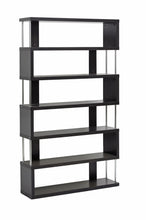 Load image into Gallery viewer, Baxton Studio Barnes Dark Brown Six-Shelf Modern Bookcase