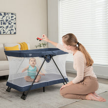 Load image into Gallery viewer, Foldable Baby Playpen with Removable Mattress and Washable Cover