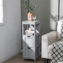 Load image into Gallery viewer, Wooden Bathroom Floor Cabinet with Removable Drawers-Gray